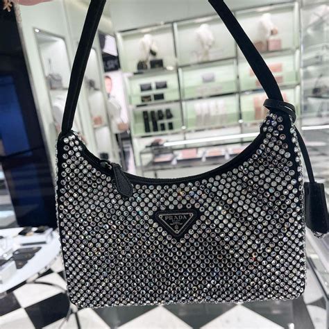 prada mini sparkle bag